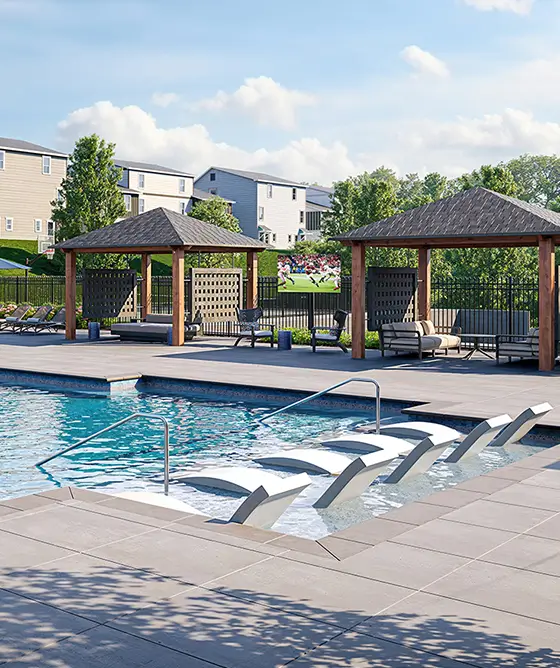 poolside lounge seating