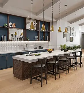 Resident lounge kitchen