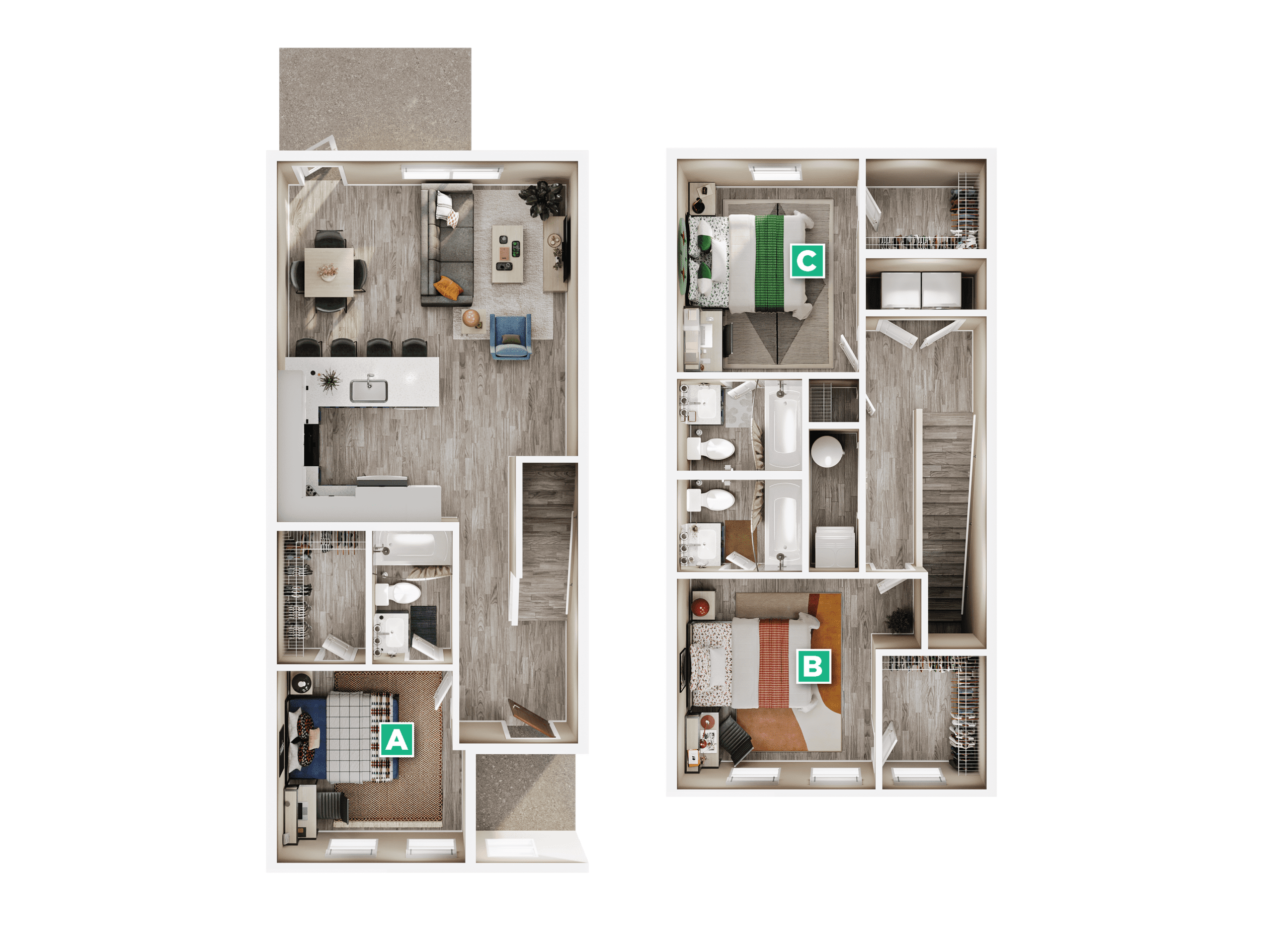 Milledge A Floor plan