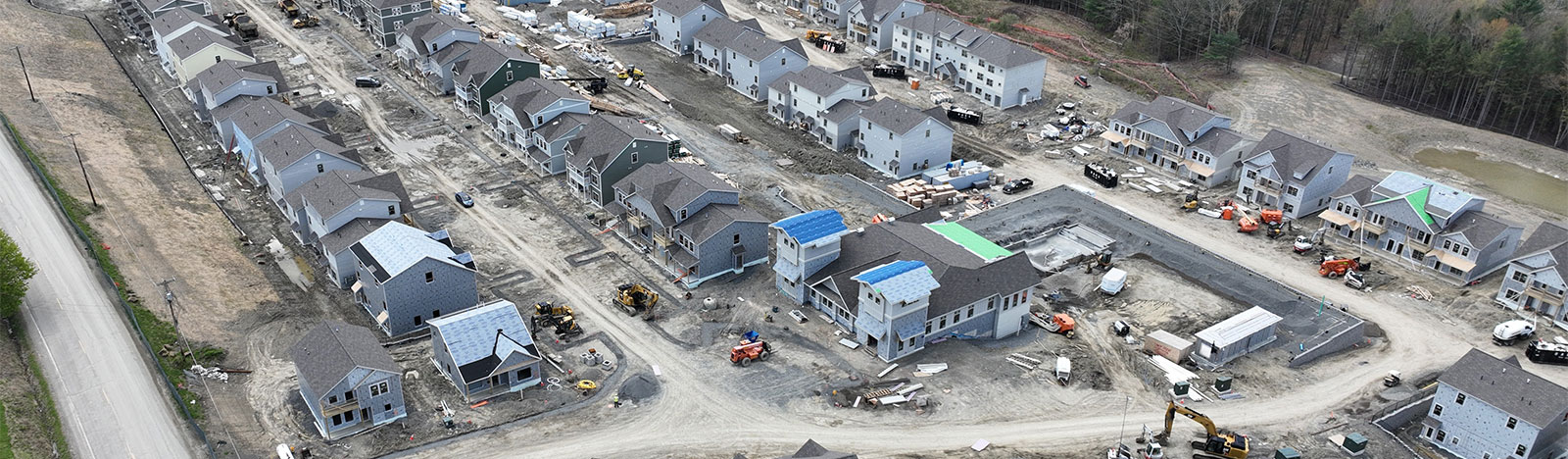 Buildings being built